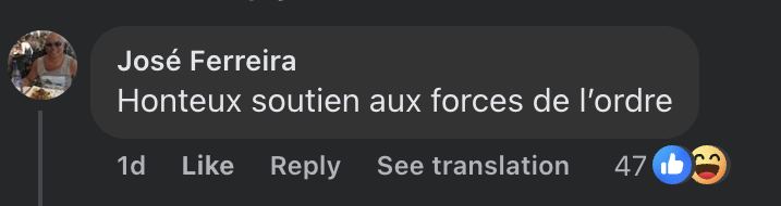 Commentaire d'un internaute concernant la décision justice au sujet du policier qui a tiré sur Nahel | Source : Facebook/La Dépêche du Midi