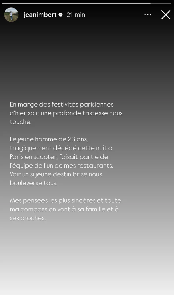 Capture d'écran I Source : instagram.com/jeanimbert