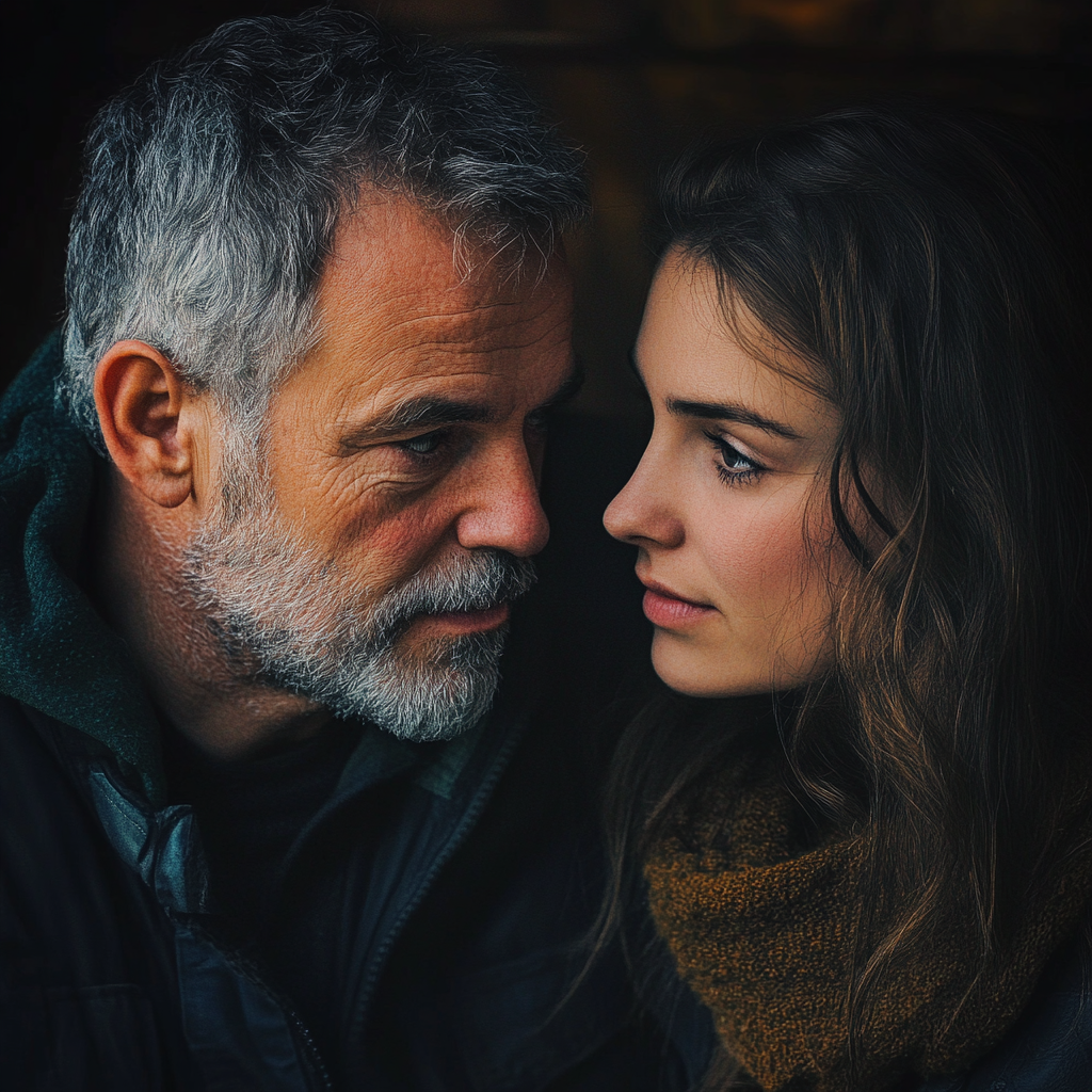 Père et fille en train de parler | Source : Midjourney