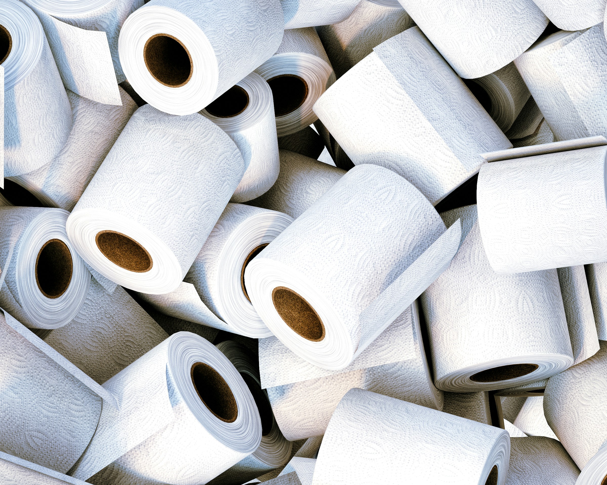 Une pile de papier toilette | Source : Unsplash
