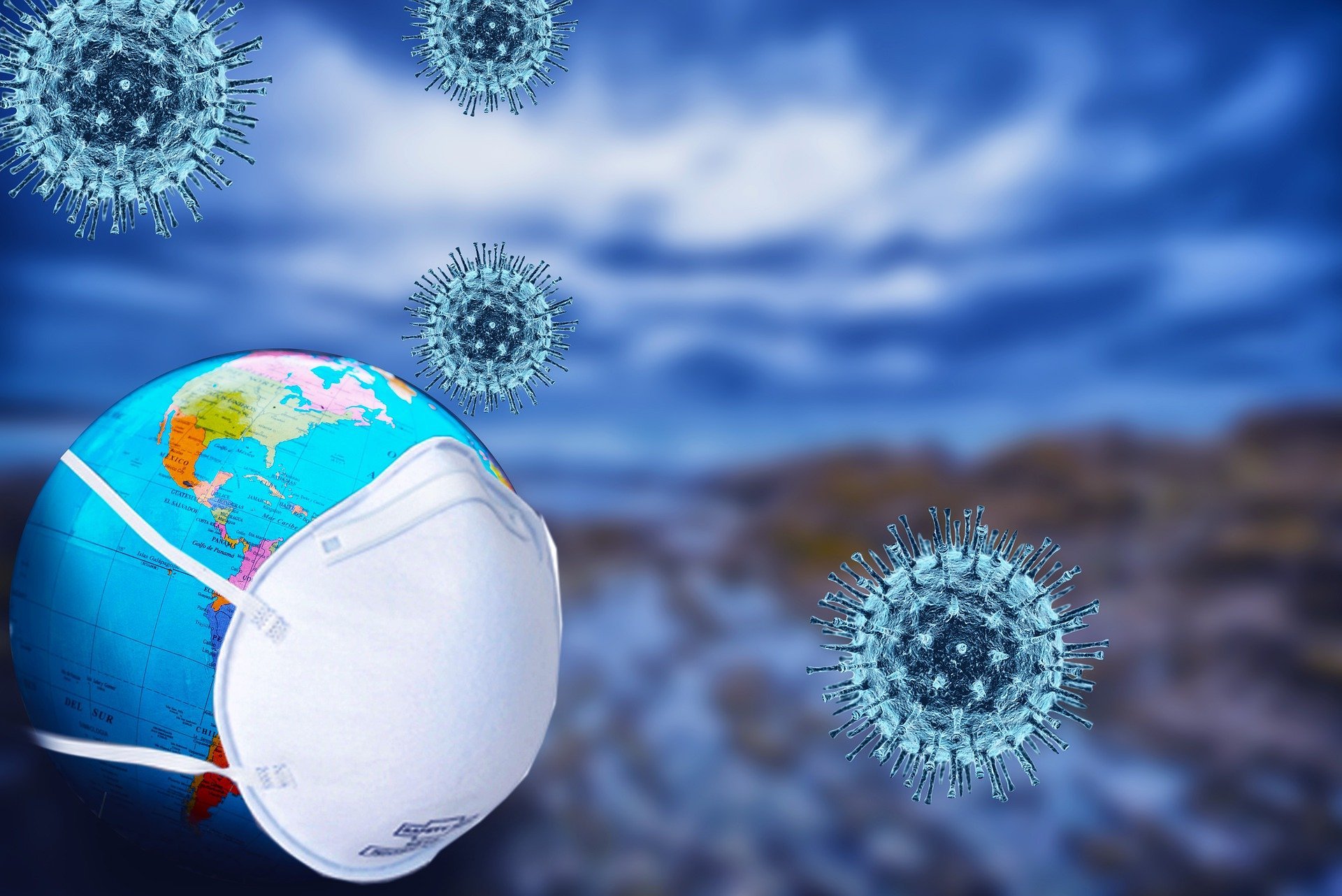 Illustration de la pandémie mondiale de coronavirus. | Source : Getty Images.