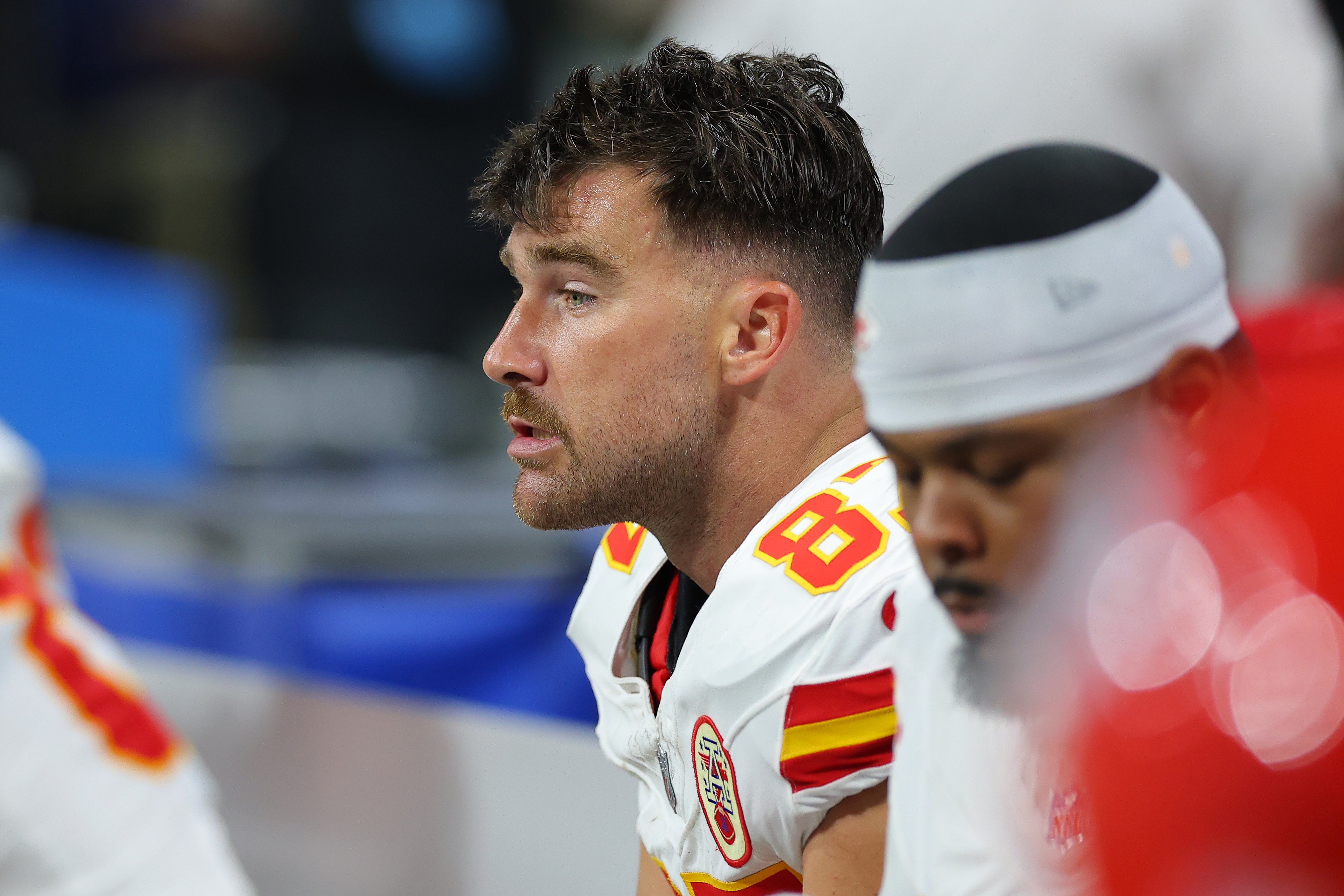 Travis Kelce, #87 des Chiefs de Kansas City, le 22 septembre 2024, à Atlanta, Géorgie | Source : Getty Images