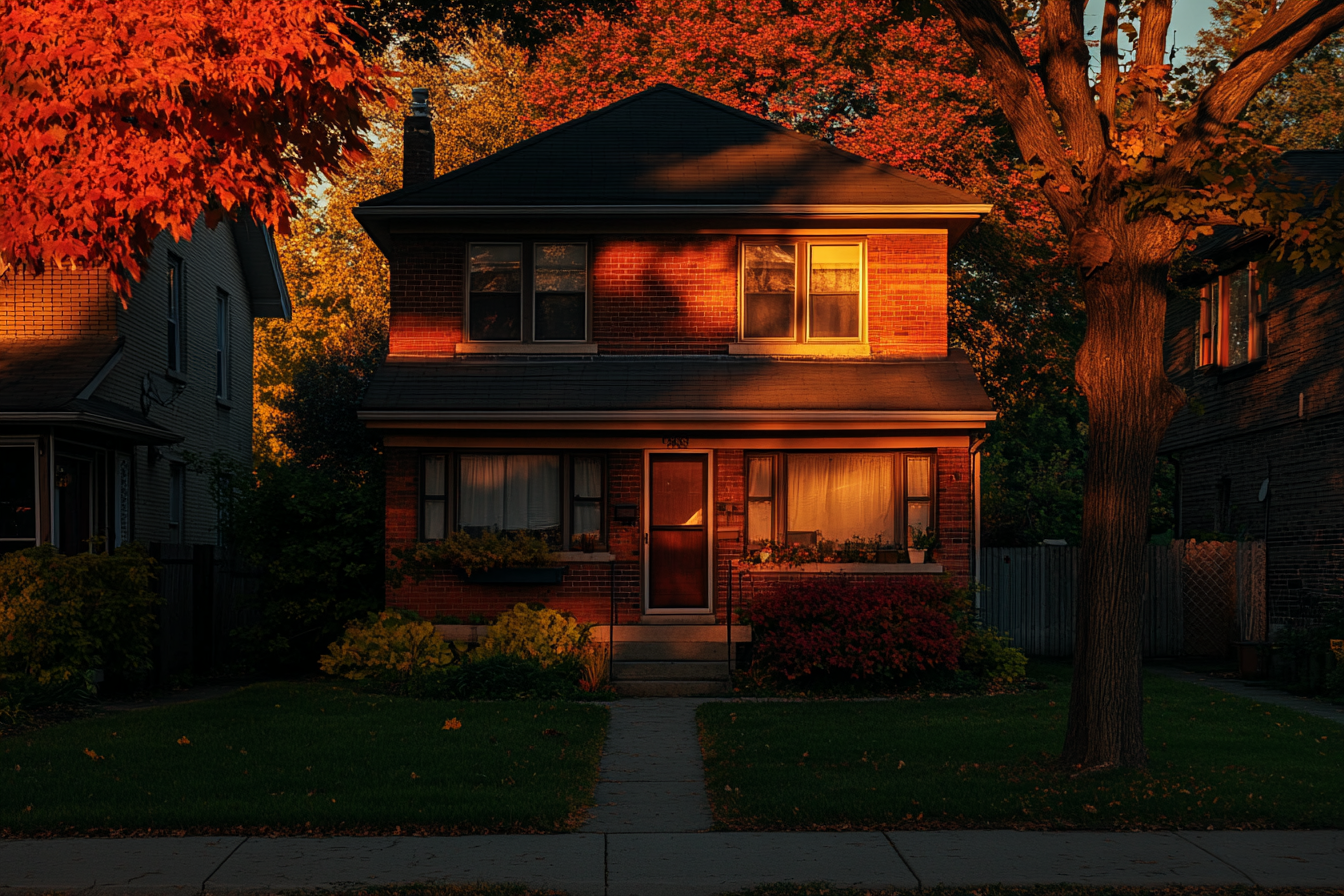 Une maison dans la banlieue | Source : Midjourney