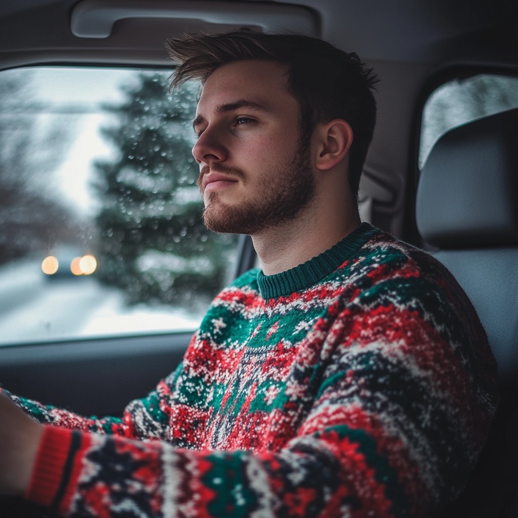 Un homme fatigué au volant | Source : Midjourney