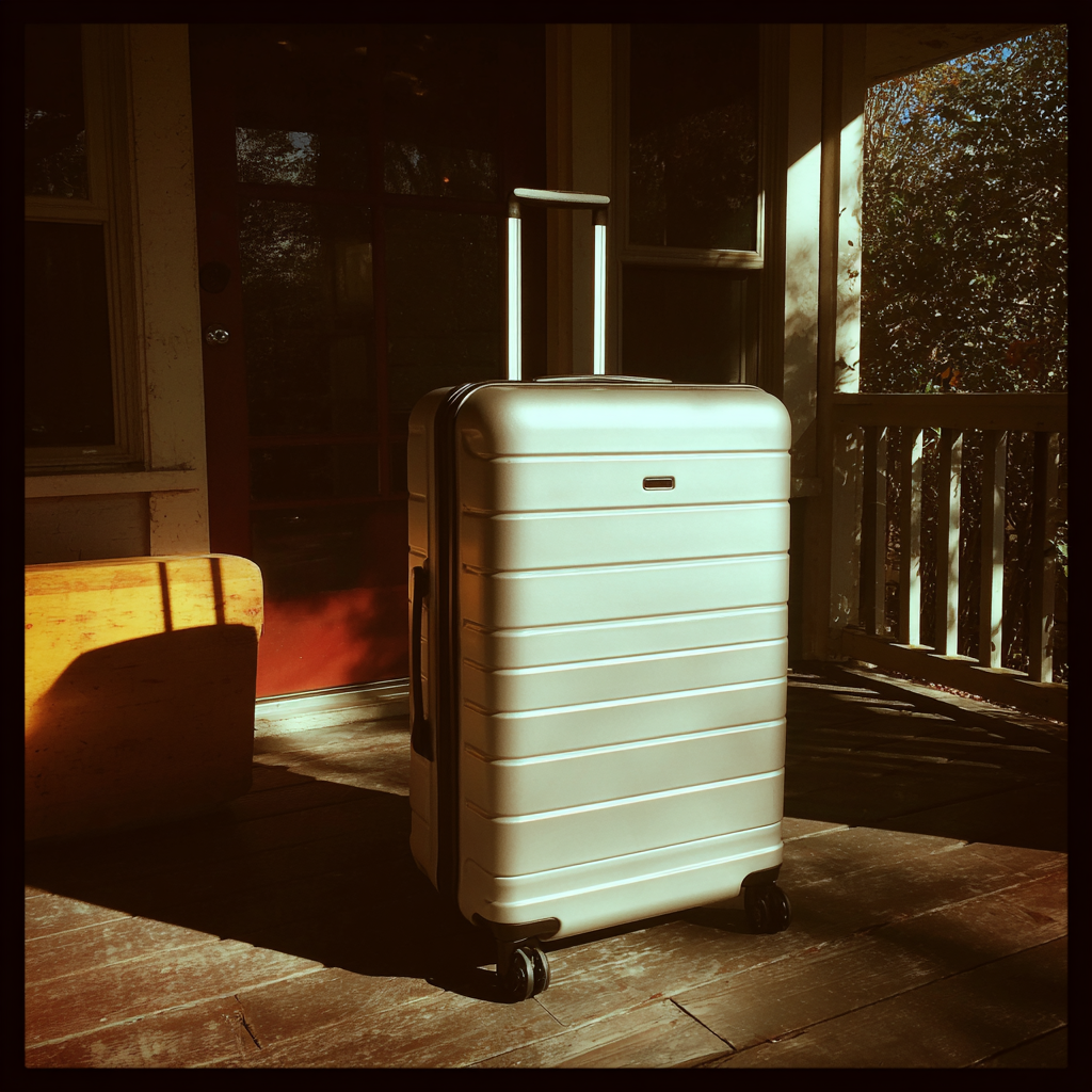 Une valise sous un porche | Source : Midjourney