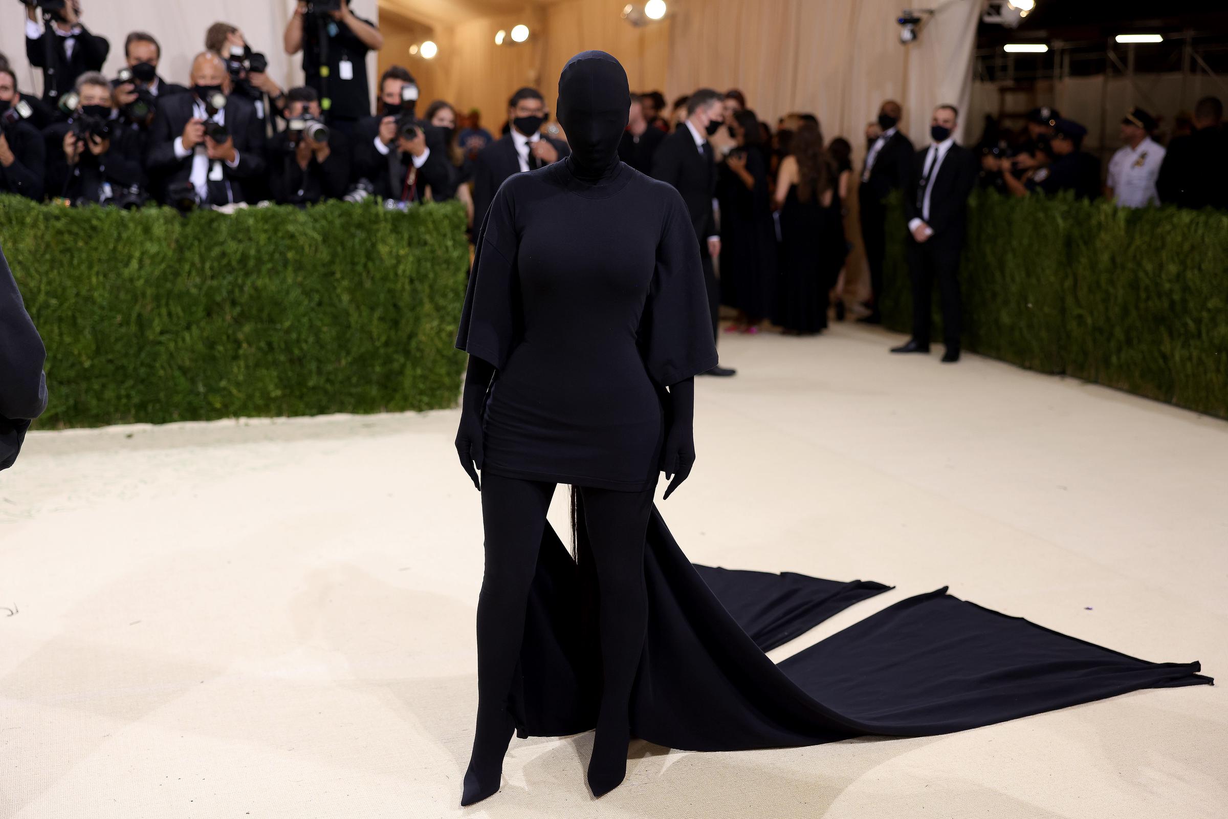 Kim Kardashian au Met gala célébrant In America : A Lexicon Of Fashion au Metropolitan Museum of Art le 13 septembre 2021 à New York. | Source : Getty Images