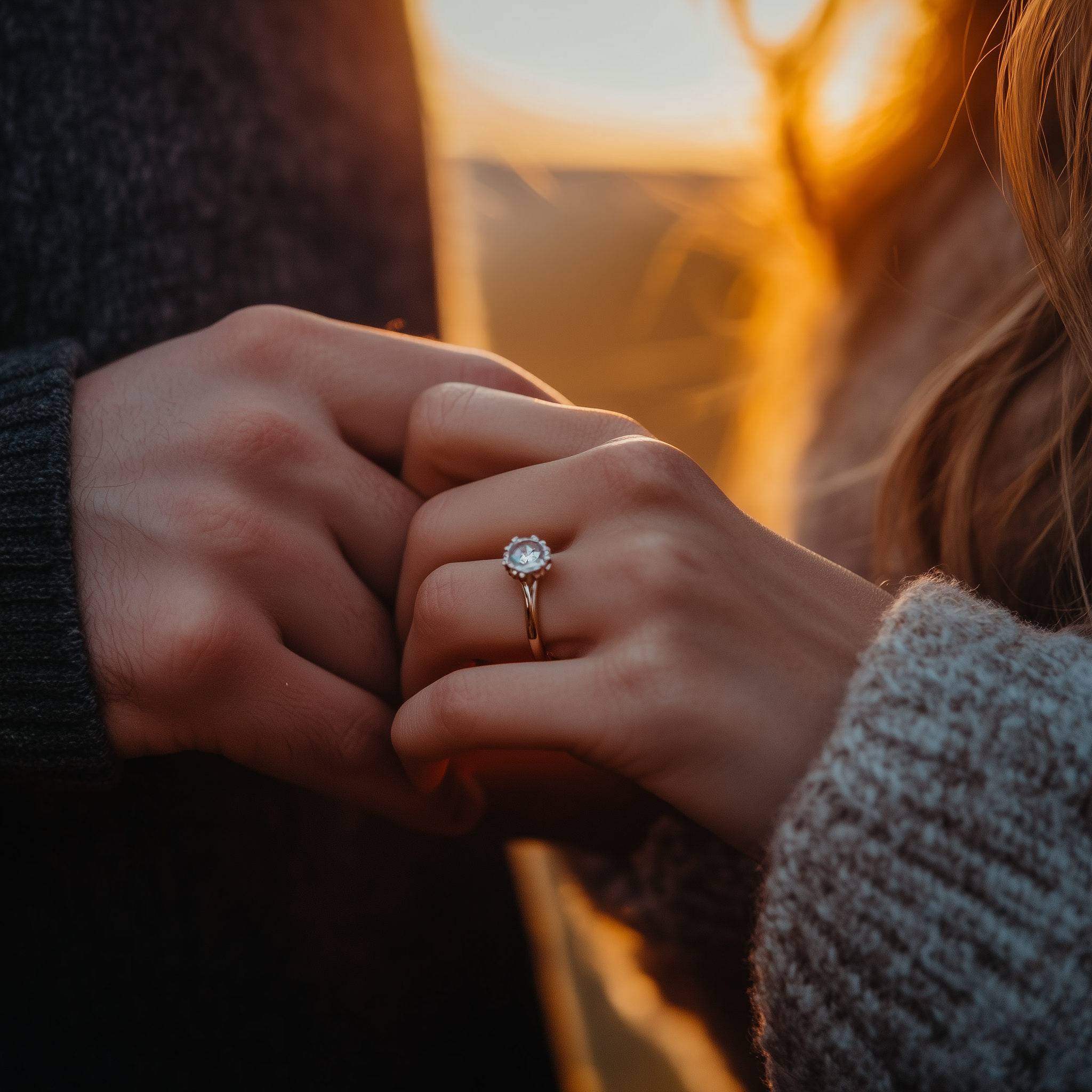 Une femme avec une bague au doigt | Source : Midjourney