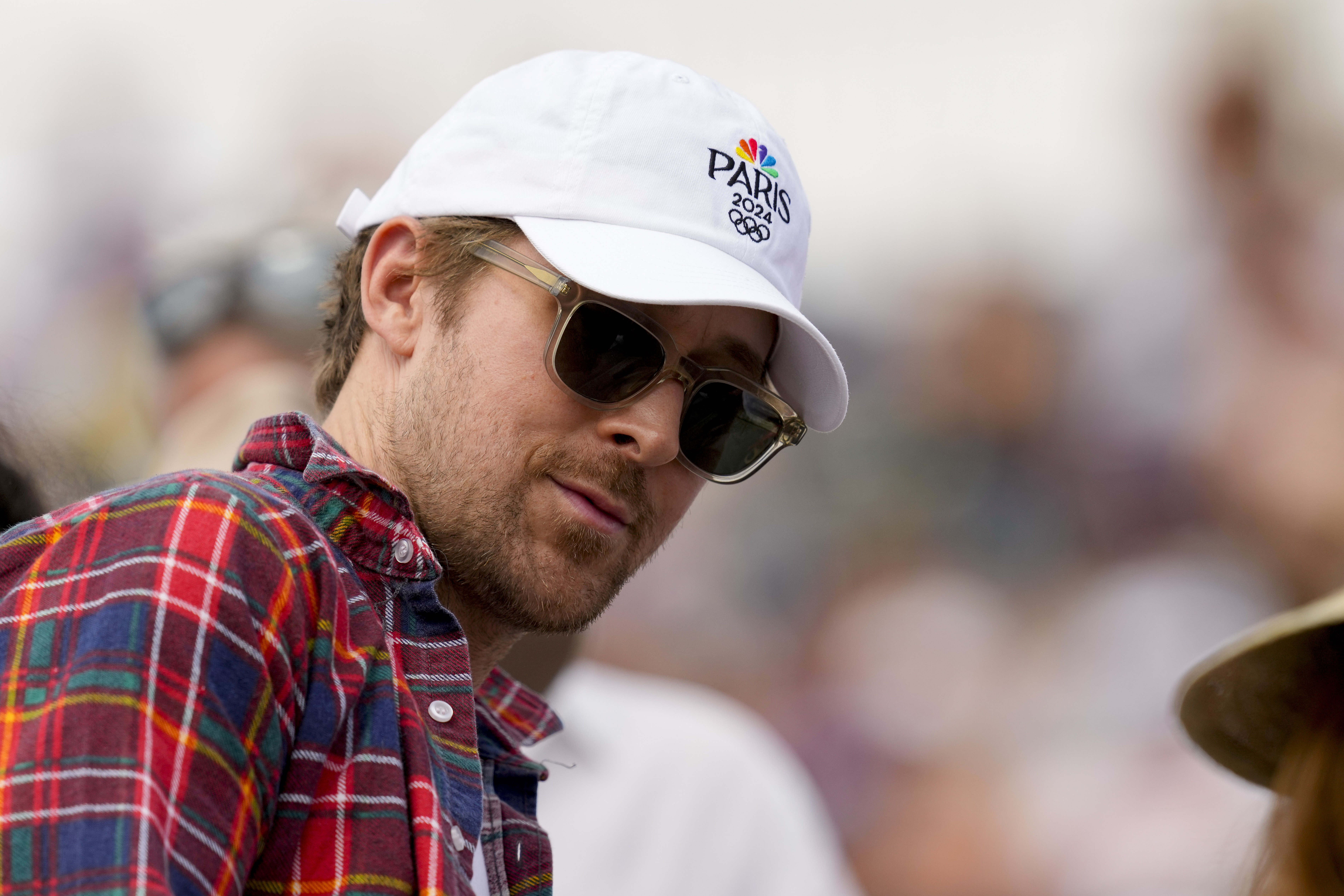 Ryan Gosling lors de la finale du Grand Prix individuel de dressage équestre en style libre au Château de Versailles lors des Jeux olympiques de Paris 2024 le 4 août 2024 | Source : Getty Images