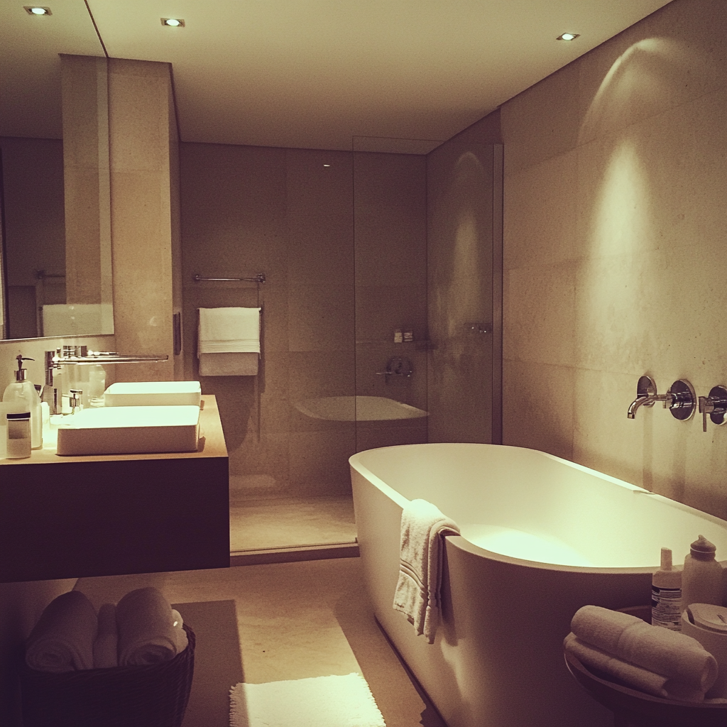 Une salle de bain parfaite | Source : Midjourney