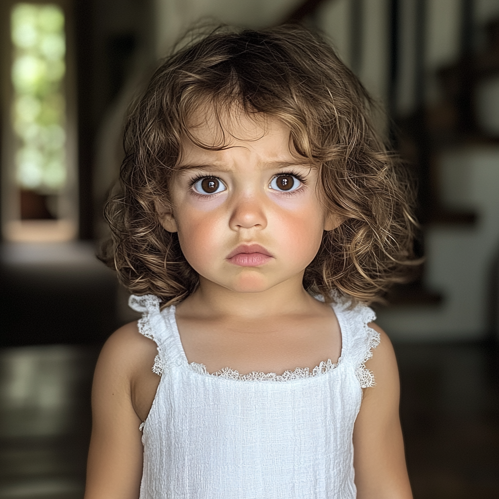 Une petite fille bouleversée | Source : Midjourney