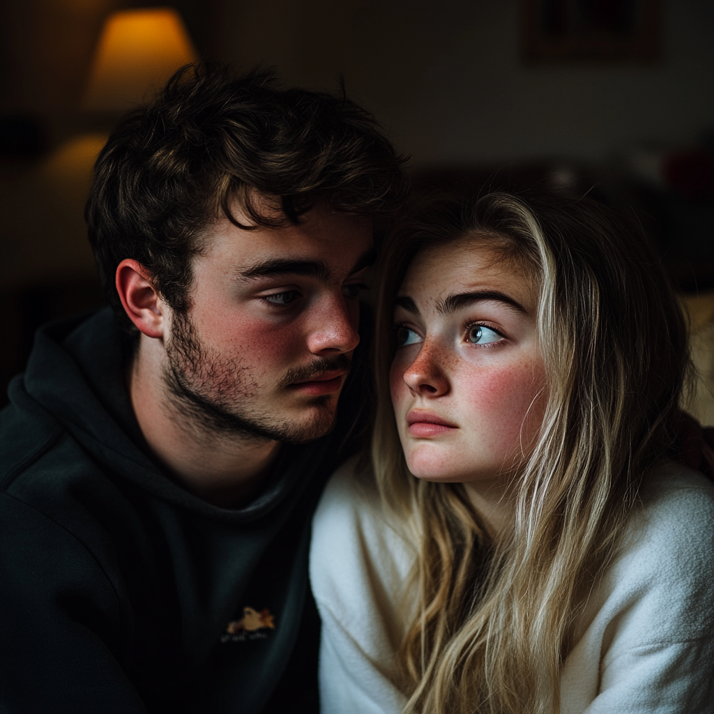 Un homme regarde sa femme avec de l'amour dans les yeux | Source : Midjourney