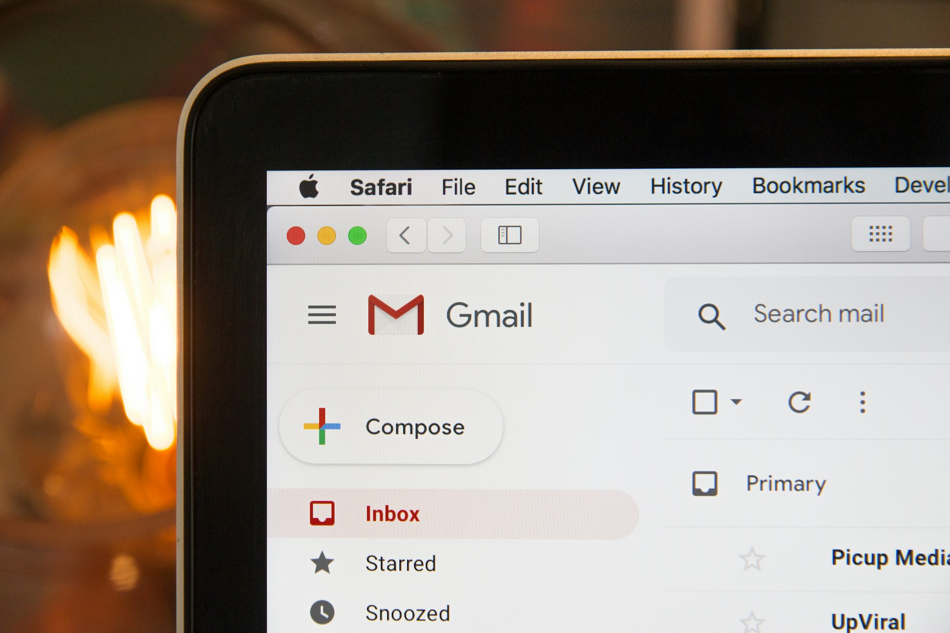 Site web de Gmail sur un ordinateur portable | Source : Pexels