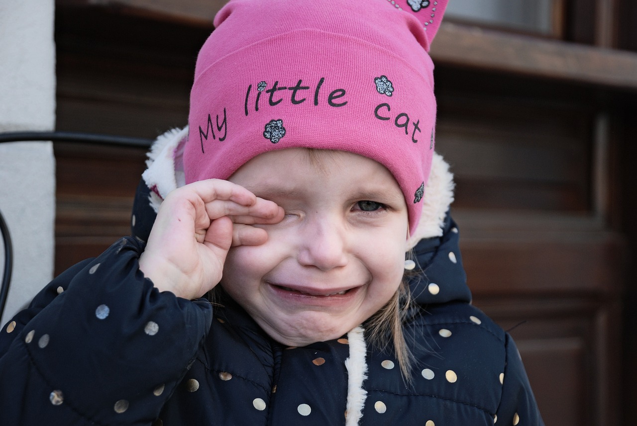 Une petite fille qui pleure | Source : Pixabay