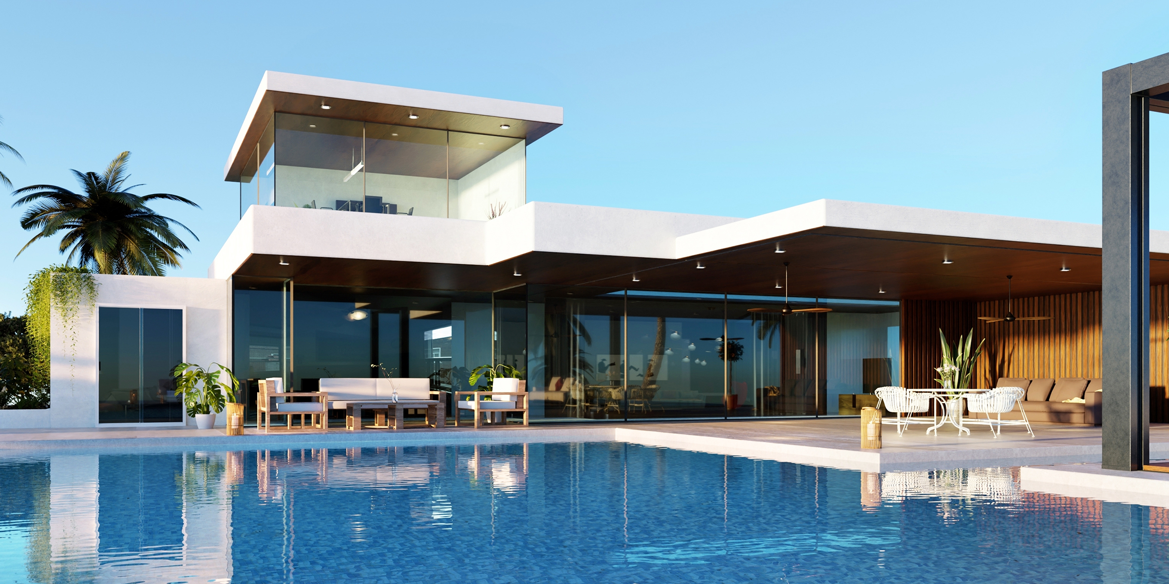 Une maison moderne avec une piscine | Source : Shutterstock