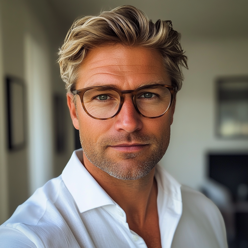 Un homme âgé souriant | Source : Midjourney