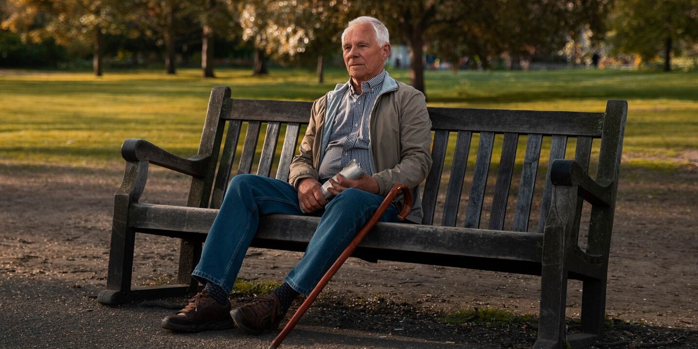 Un homme assis sur un banc | Source : Freepik