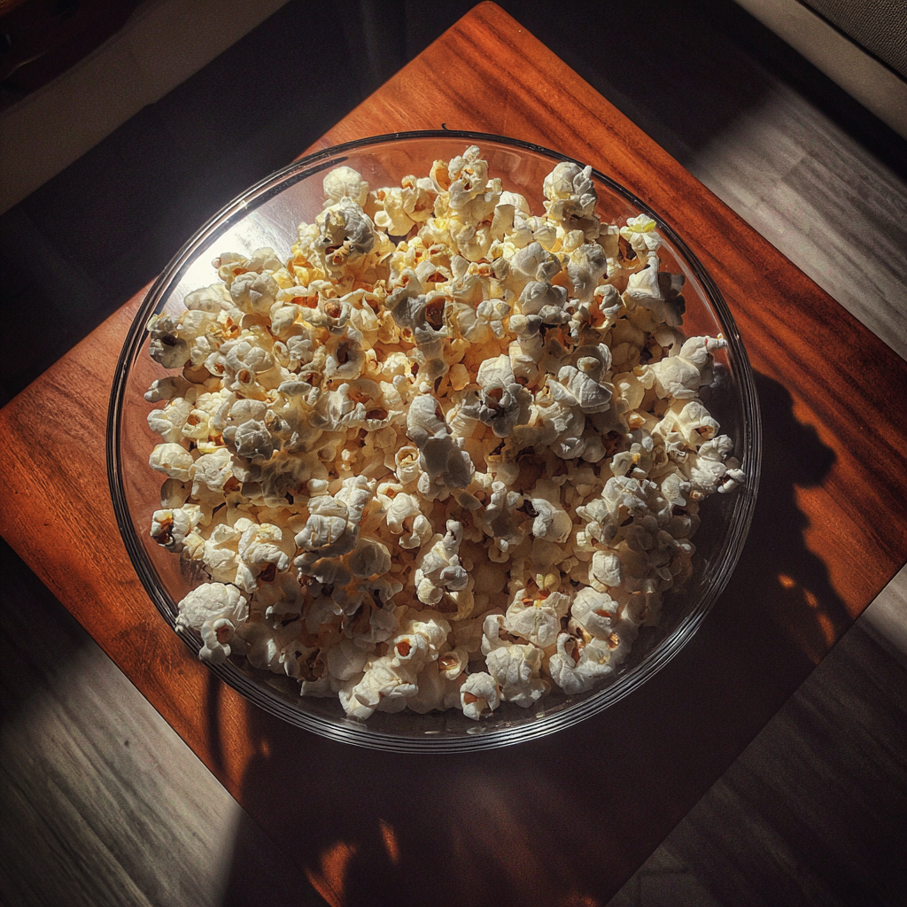 Un bol de pop-corn | Source : Midjourney