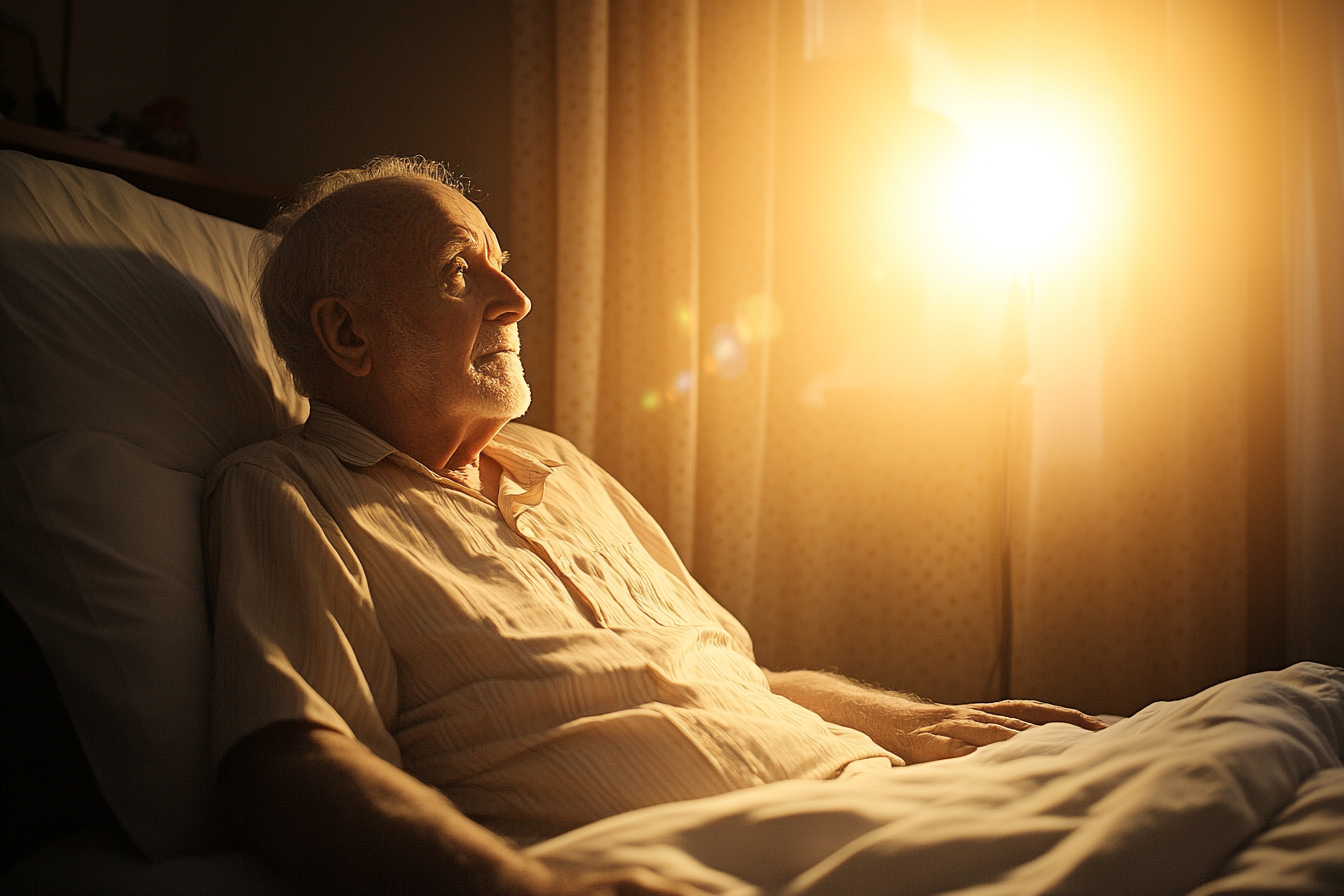 Un homme dans son lit | Source : Midjourney