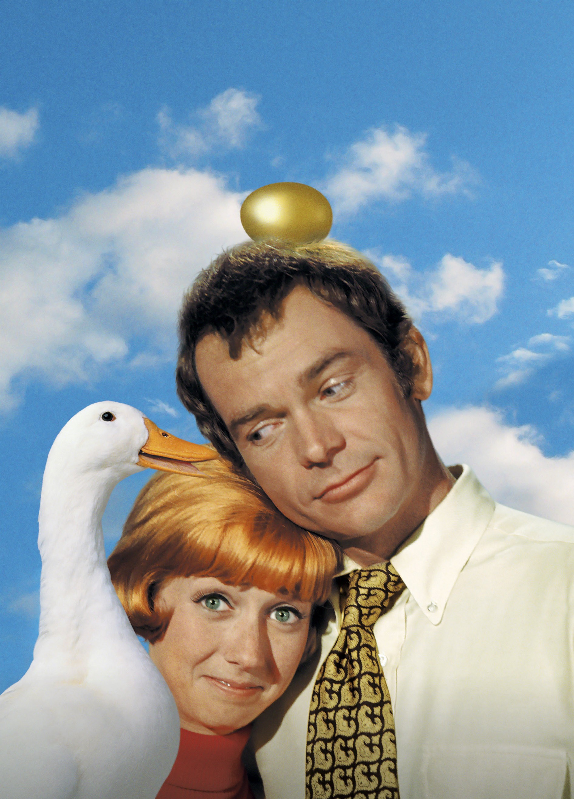 Sandy Duncan et Dean Jones dans l'affiche « The Million Dollar Duck », 1971 | Source : Getty Images