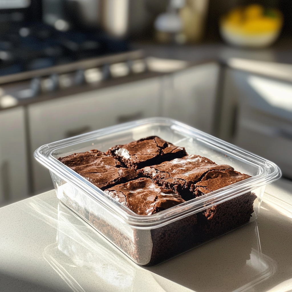 Une boîte de brownies au chocolat | Source : Midjourney