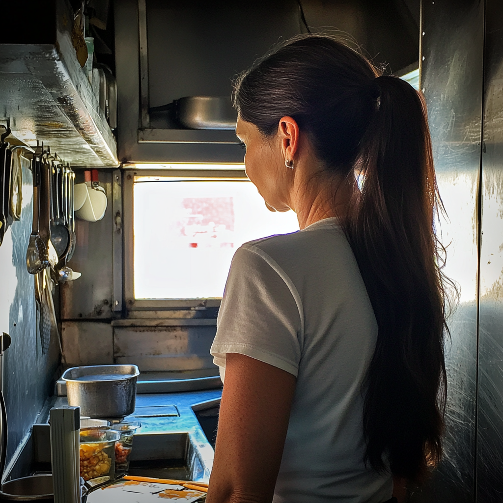 Une femme dans une cuisine | Source : Midjourney