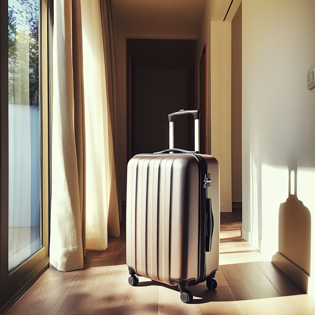 Une valise posée dans un couloir | Source : Midjourney