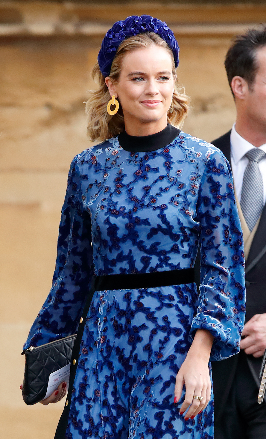 Cressida Bonas assiste au mariage de la princesse Eugénie et de Jack Brooksbank à la chapelle St George, le 12 octobre 2018 à Windsor, en Angleterre. | Source : Getty Images