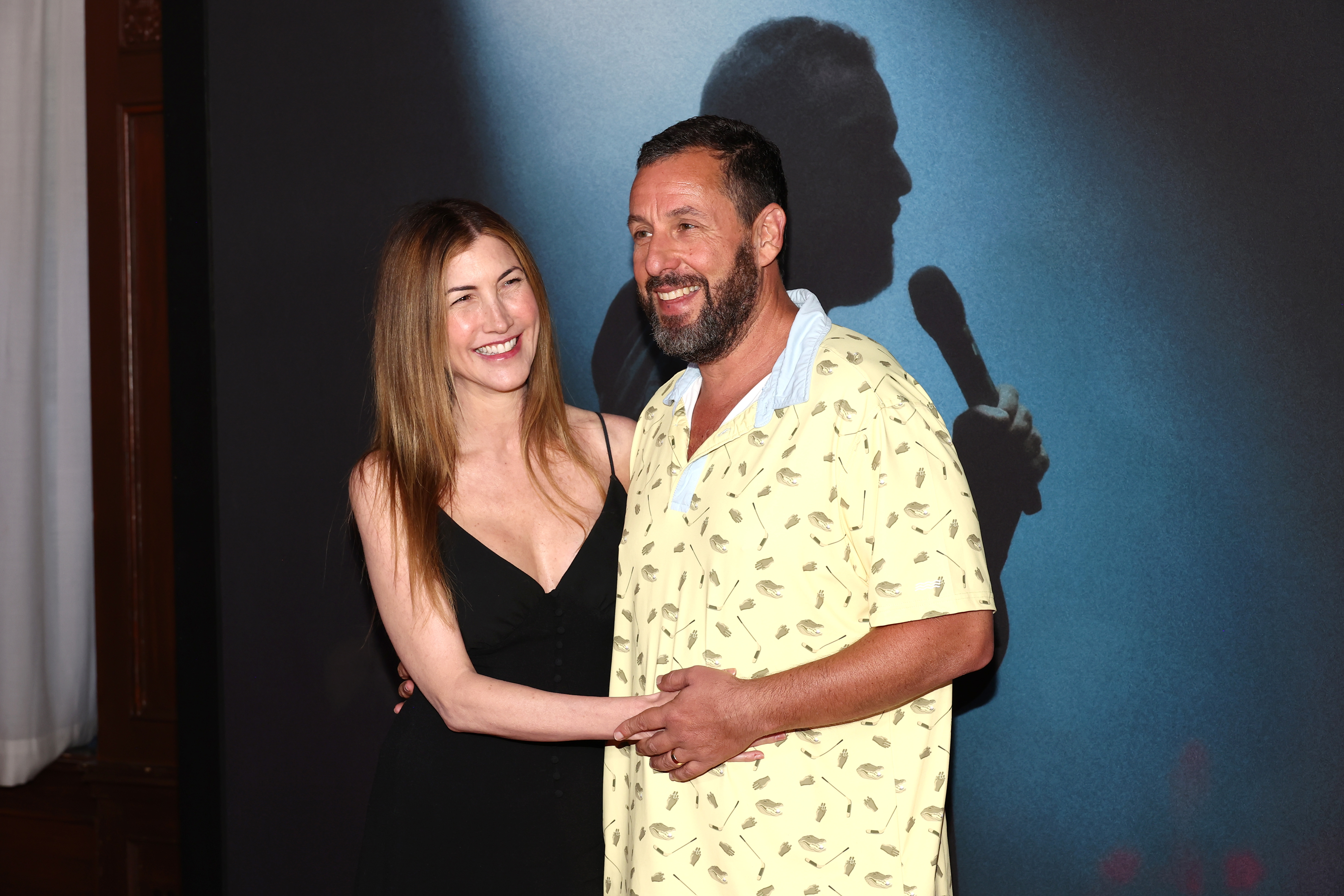 Jackie et Adam Sandler lors de la projection spéciale "Adam Sandler : Love You" à New York le 20 août 2024 | Source : Getty Images