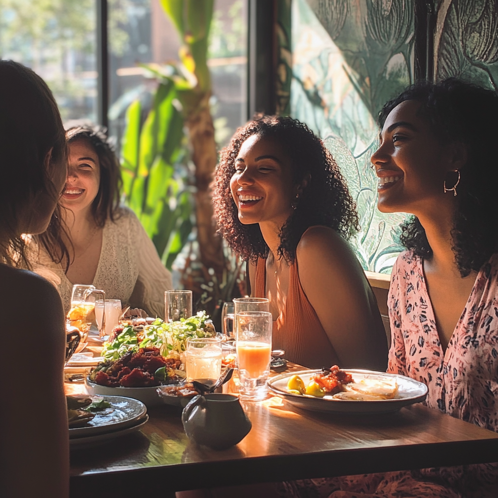 Un groupe de femmes assises à une table | Source : Midjourney