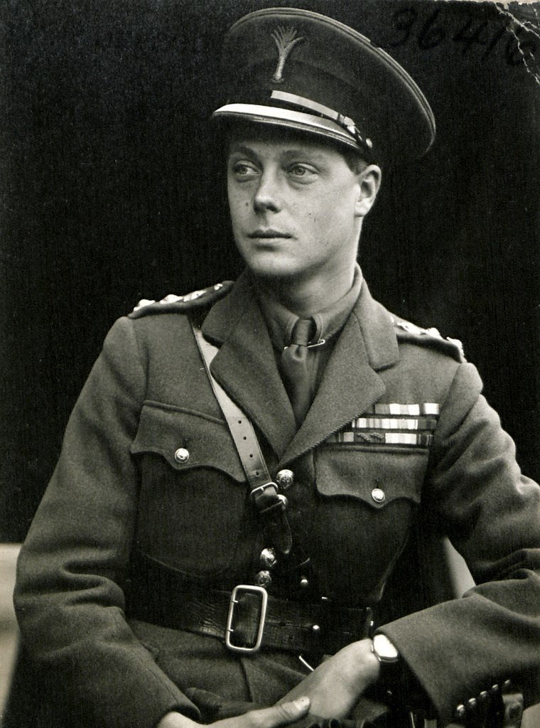 Edward VIII en uniforme en tant que colonel des Welsh Guards en 1919 |  Source: Wikimedia Commons