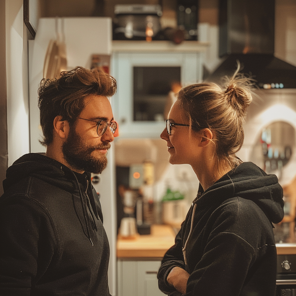 Jacob et Tiffany en pleine conversation | Source : Midjourney