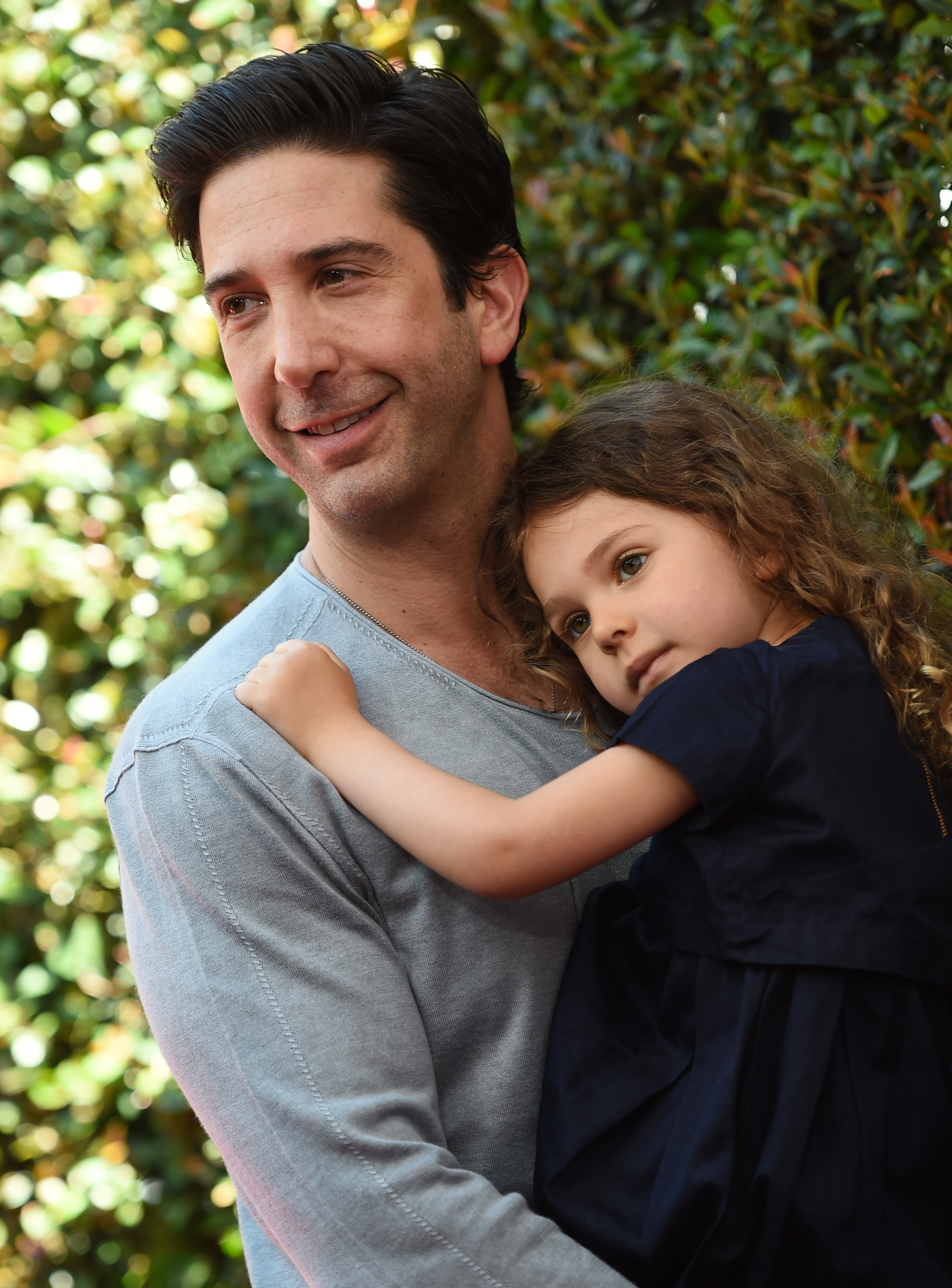 David Schwimmer et sa fille Cleo lors de la 12e soirée de bienfaisance annuelle de John Varvatos Stuart House à Los Angeles, Californie, le 26 avril 2015 | Source : Getty Images