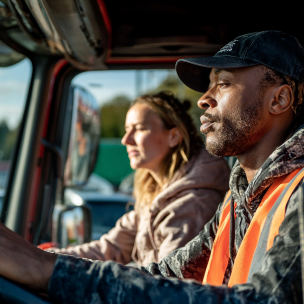 Un homme et une femme conduisant jusqu'à leur destination | Source : Midjourney