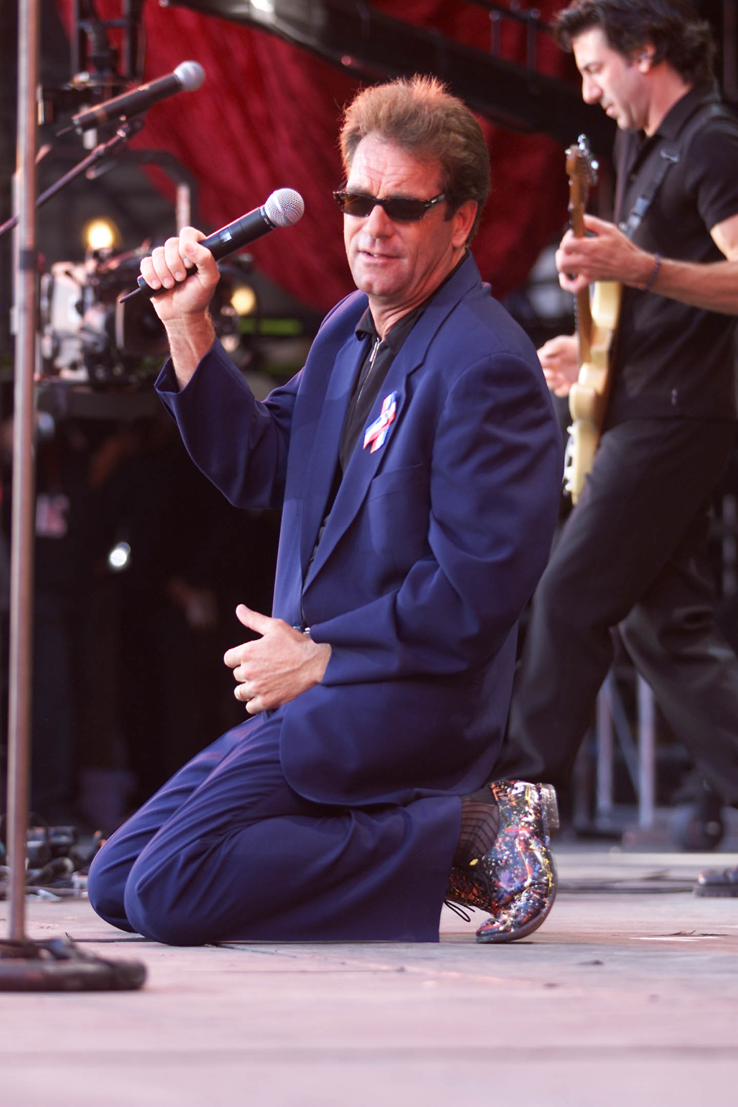 La chanteuse sur scène lors du concert United We Stand : What More Can I Give ? le 21 octobre 2001. | Source : Getty Images