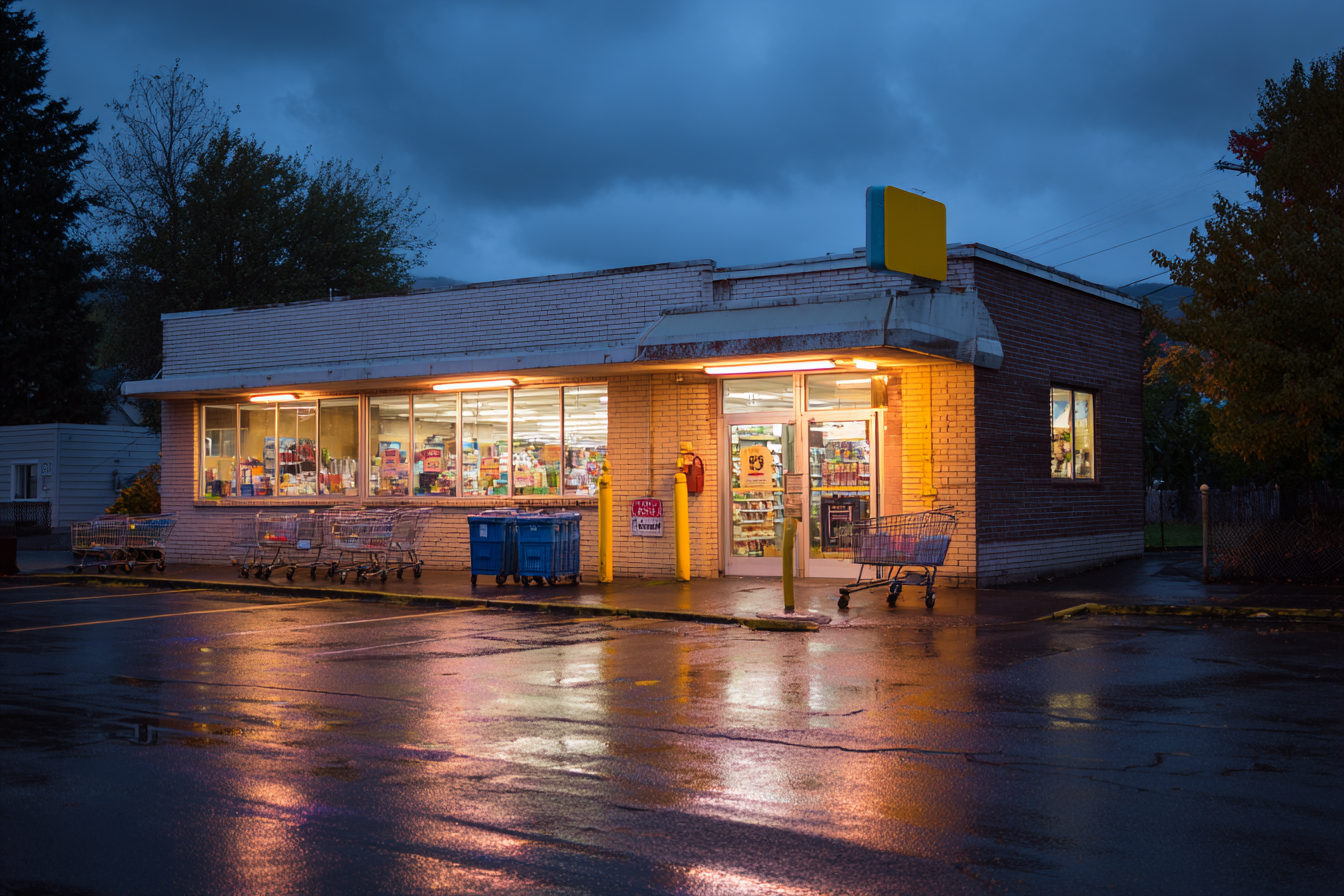 Un supermarché | Source : Midjourney