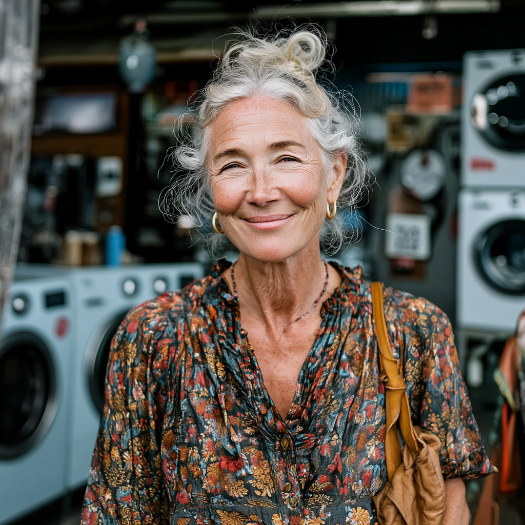 Une femme bienveillante qui sourit | Source : Midjourney