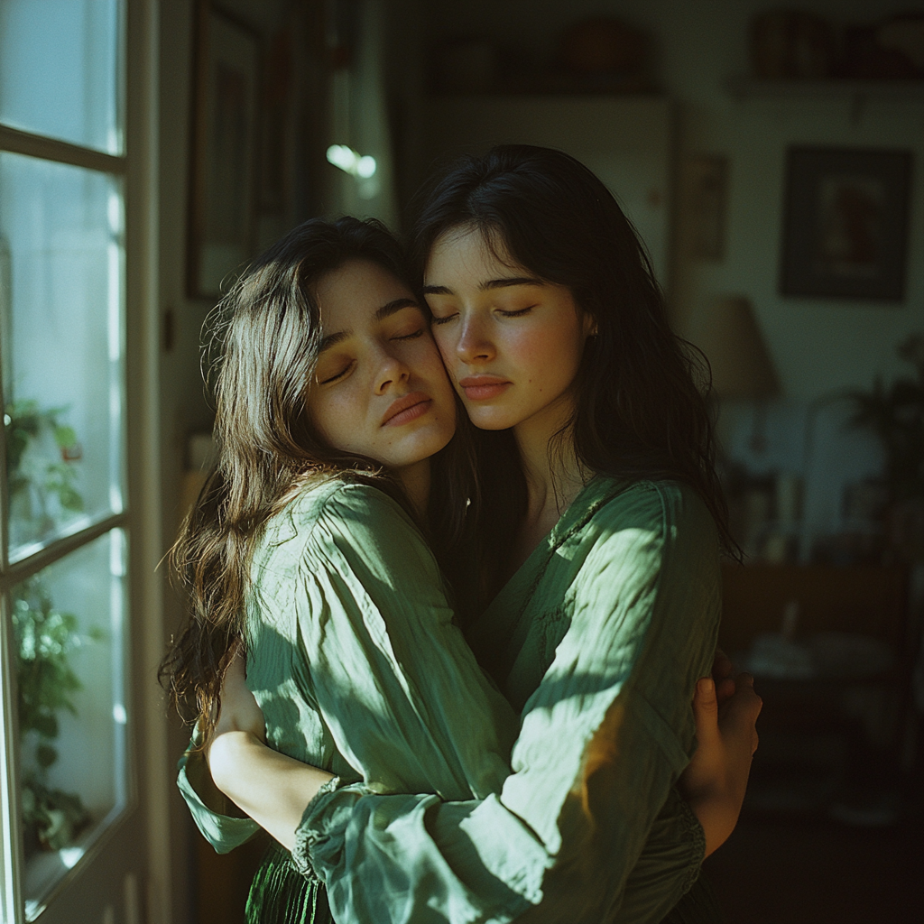 Une femme réconfortant son amie | Source : Midjourney