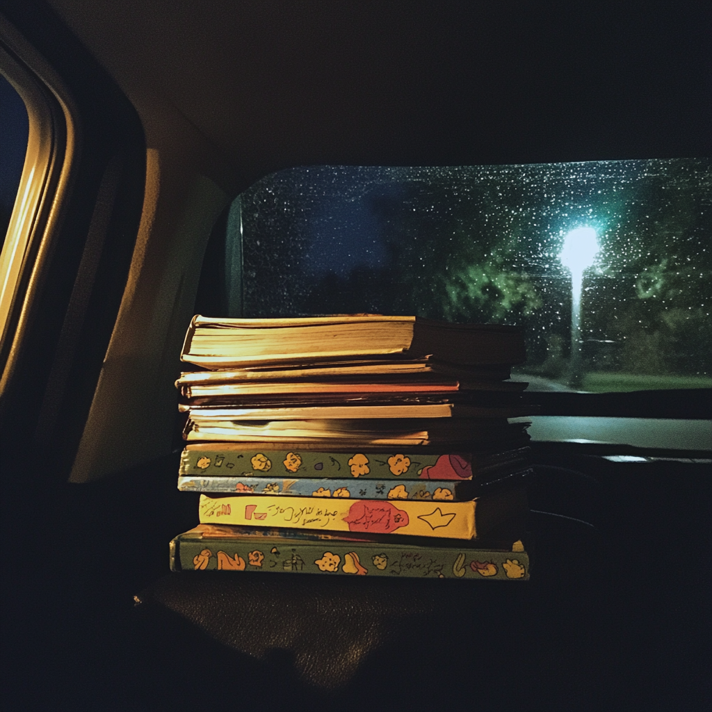 Une pile de livres pour enfants | Source : Midjourney