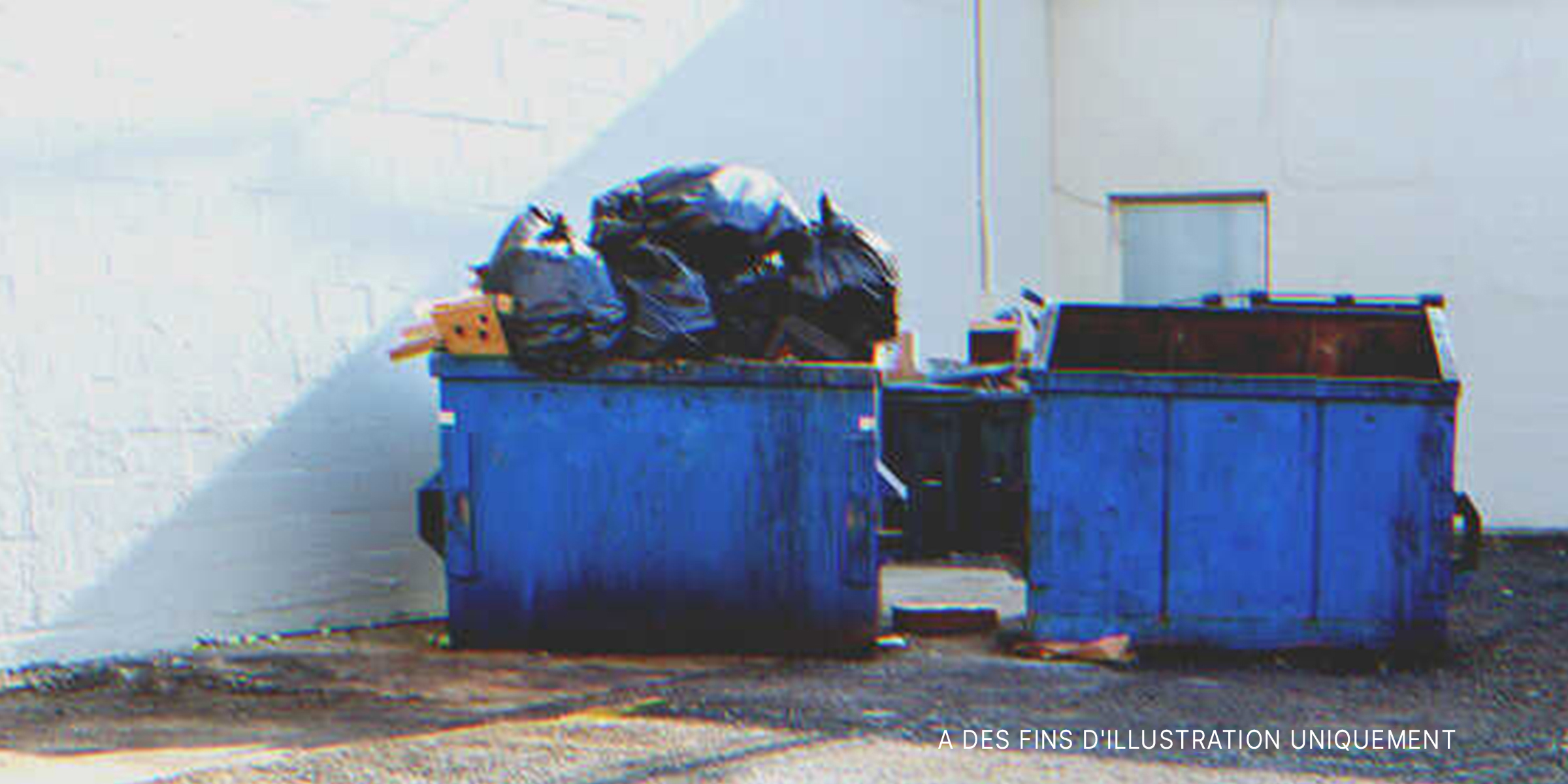 Des bennes à ordures débordant de déchets. | Source : Shutterstock
