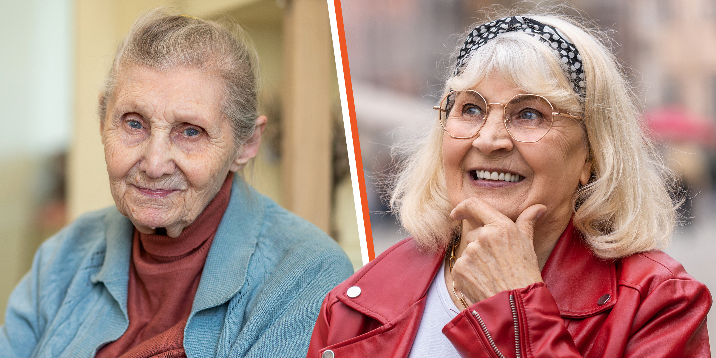 Un collage d'une femme âgée pauvre et d'une femme âgée riche | Source : Shutterstock