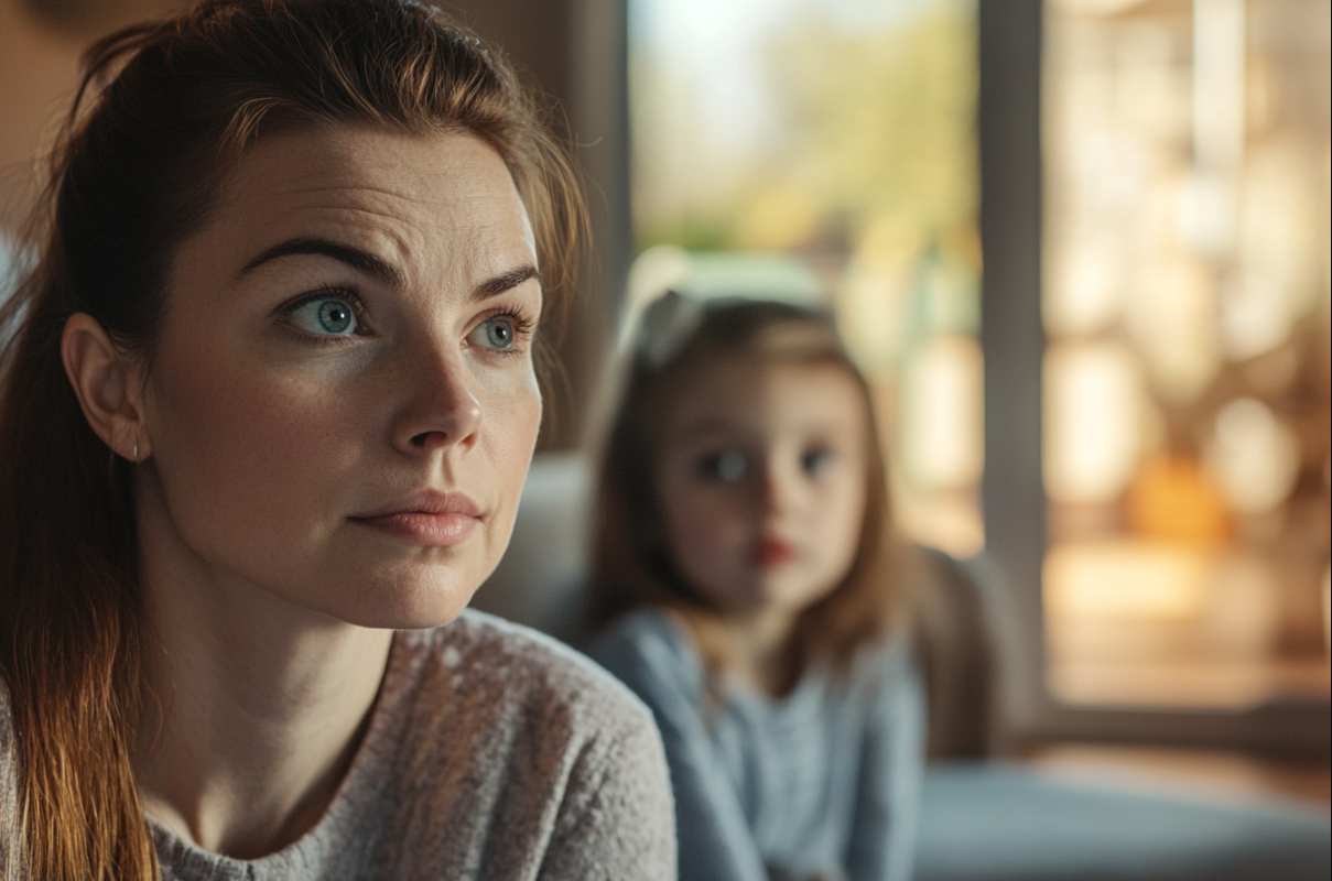 Une femme et une fille | Source : Midjourney