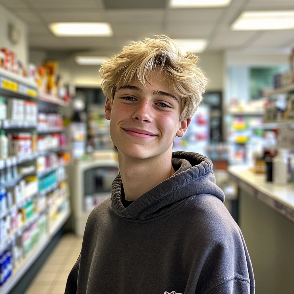 Un adolescent suffisant dans une pharmacie | Source : Midjourney