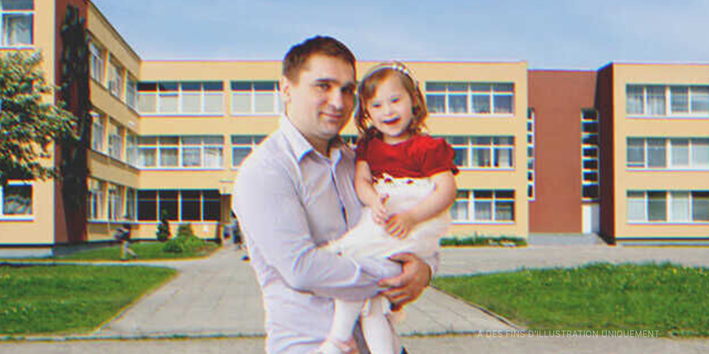 Un homme portant une petite fille. | Shutterstock