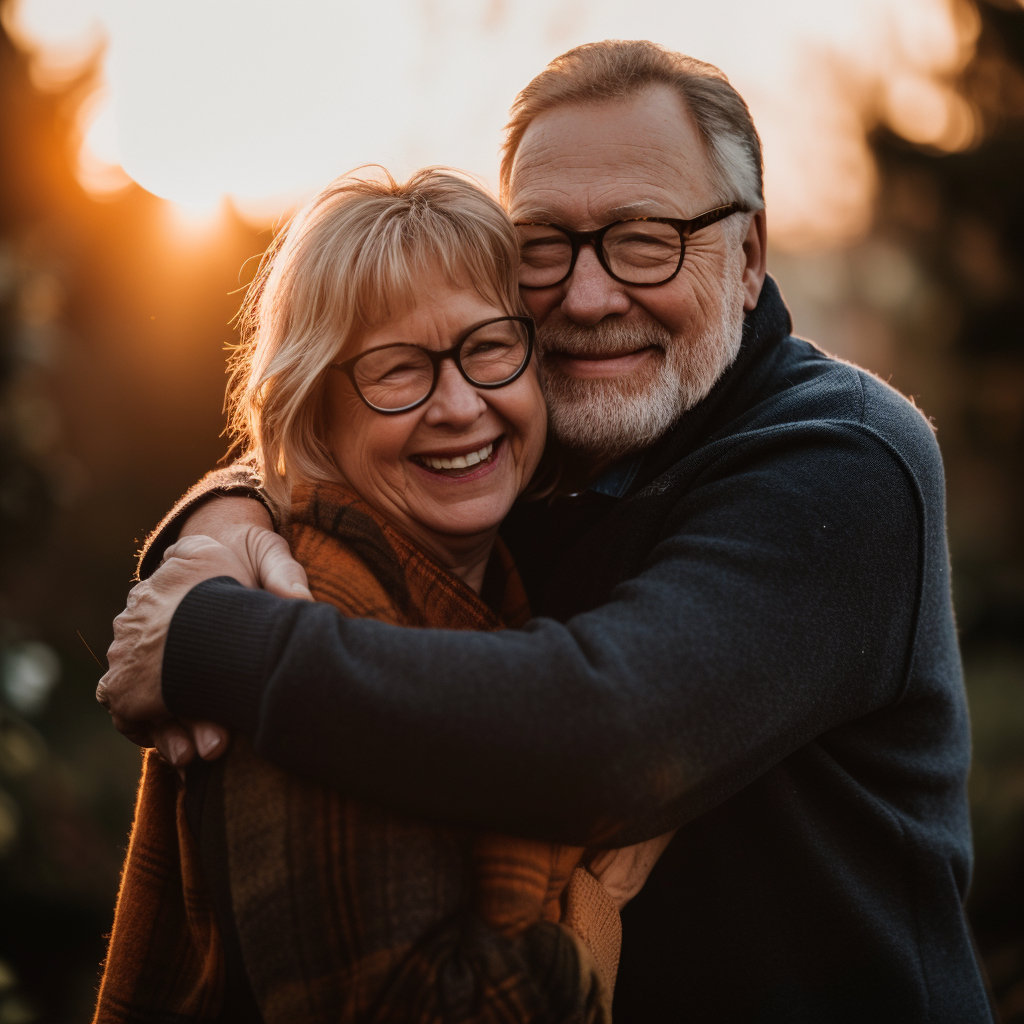 Un couple de seniors amoureux | Source : Midjourney