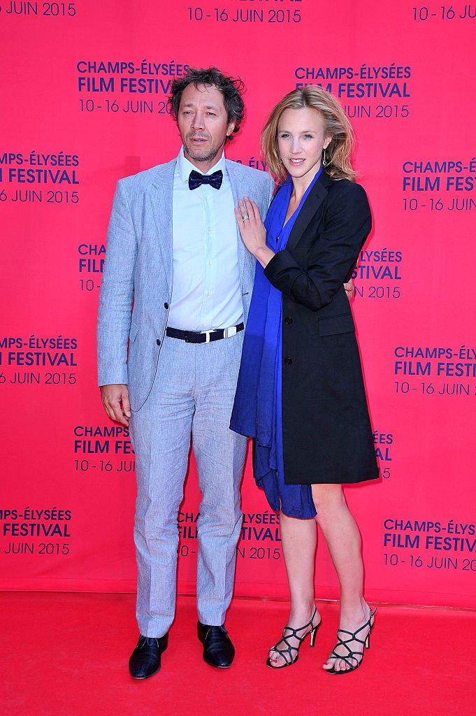 Bruno Debrandt et sa compagne Marie Kremer le 9 juin 2015 à Paris. l Source : Getty Images