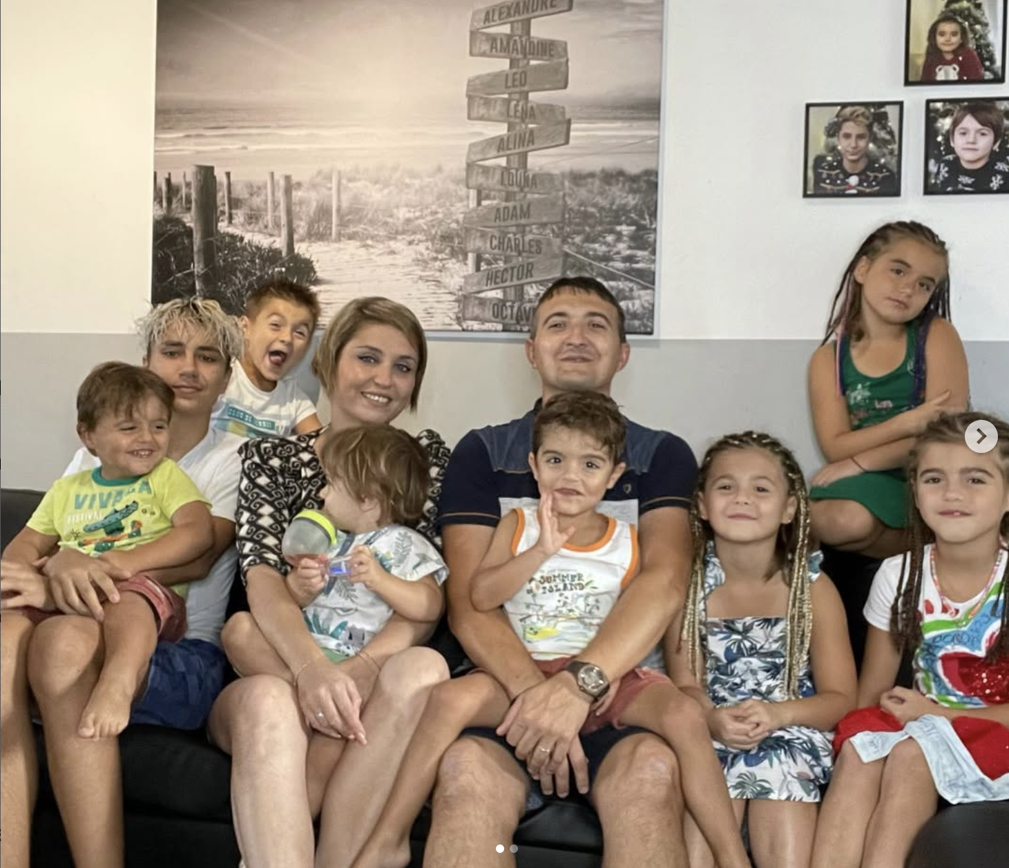 Le couple Pellissard et leurs enfants | Source : Instagram
