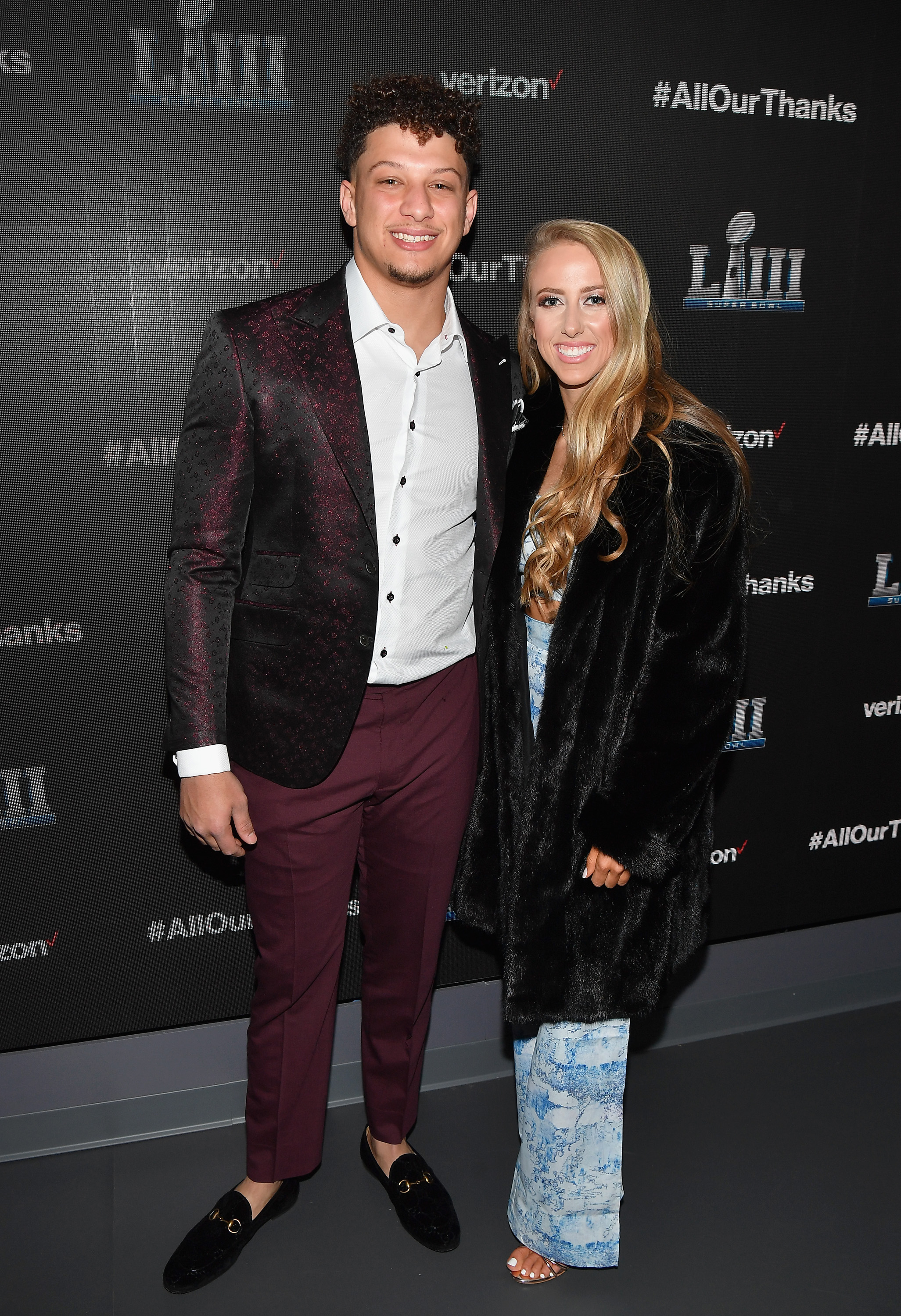 Patrick Mahomes II et Brittany Mahomes assistent à la première mondiale le 31 janvier 2019 à Atlanta, en Géorgie. | Source : Getty Images