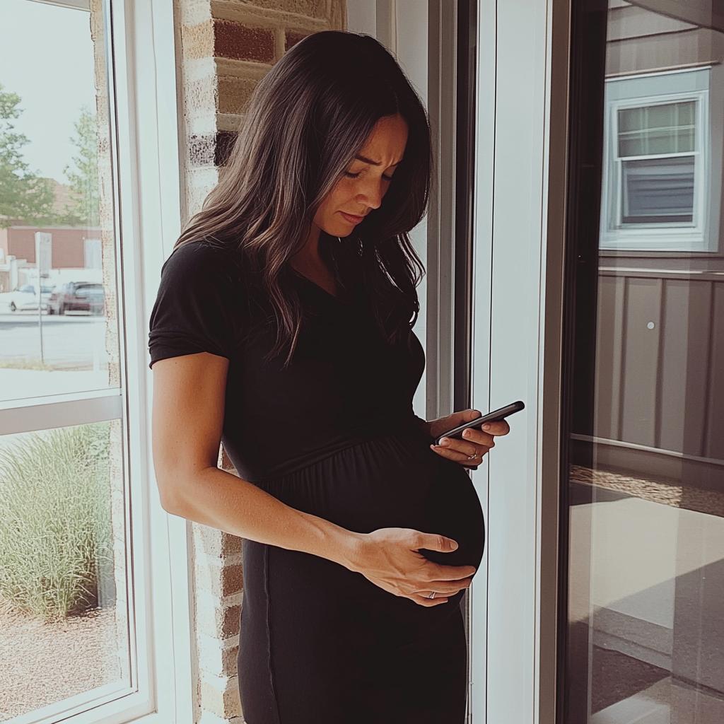 Une femme utilisant son téléphone | Source : Midjourney