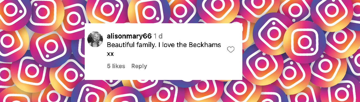 Un commentaire d'une fan daté du 29 septembre 2024 | Source : Instagram/victoriabeckham