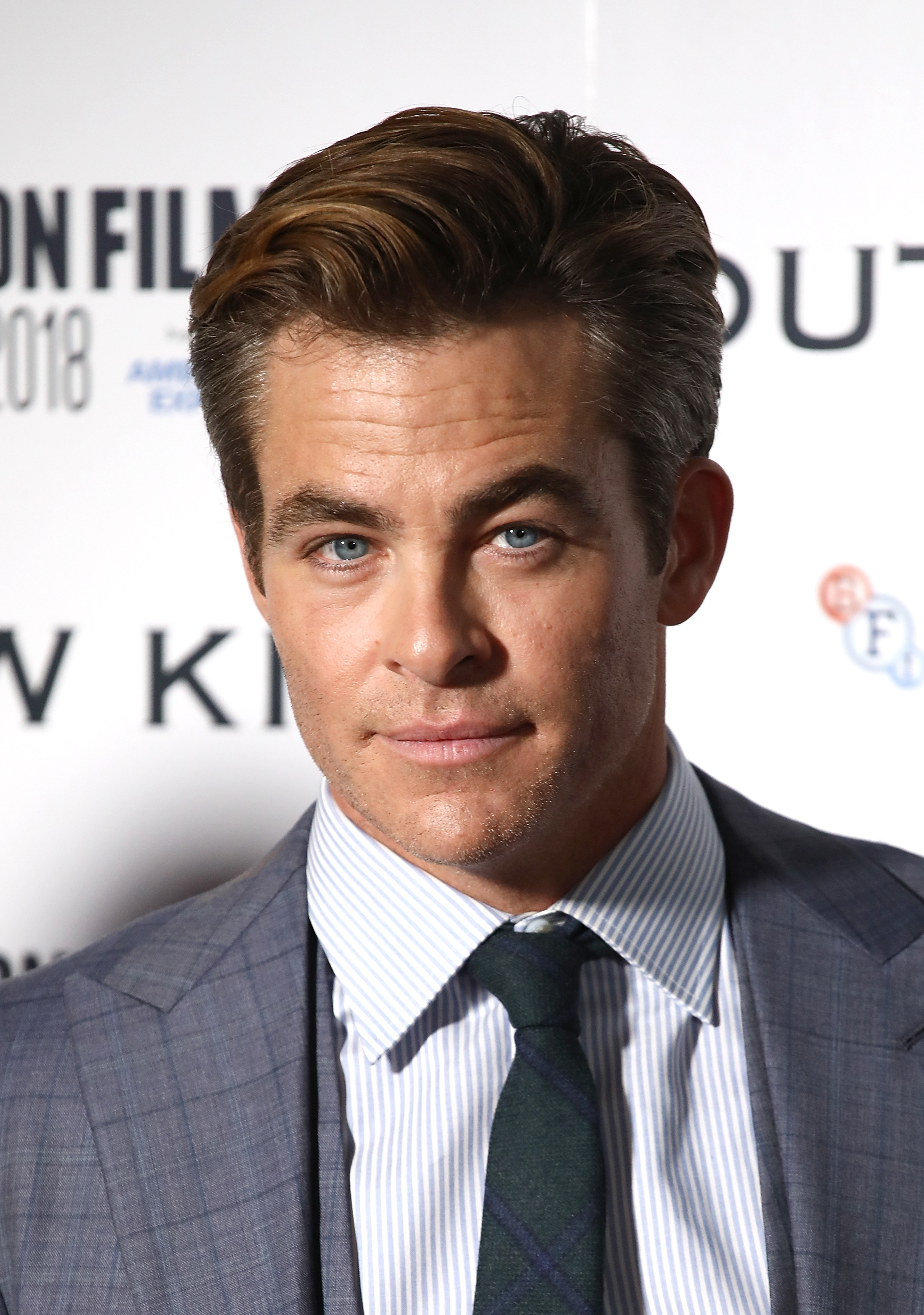 Chris Pine lors de la première européenne de "Outlaw King", 2018 | Source : Getty Images